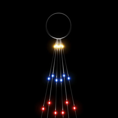 Joulukuusi lipputankoon Mirodica 180cm (108 värikästä led-valoa)