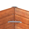 Korotettu kukkalaatikko ruoste 100x100x77 cm Corten teräs