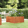Korotettu kukkalaatikko ruoste 100x100x45 cm Corten teräs
