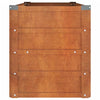 Korotettu kukkalaatikko ruoste 100x40x45 cm Corten teräs