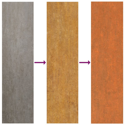 Korotettu kukkalaatikko ruoste 320x40x45 cm Corten teräs