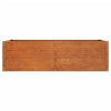 Korotettu kukkalaatikko ruoste 160x80x45 cm Corten teräs