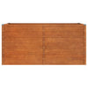 Korotettu kukkalaatikko ruoste 160x80x77 cm Corten teräs