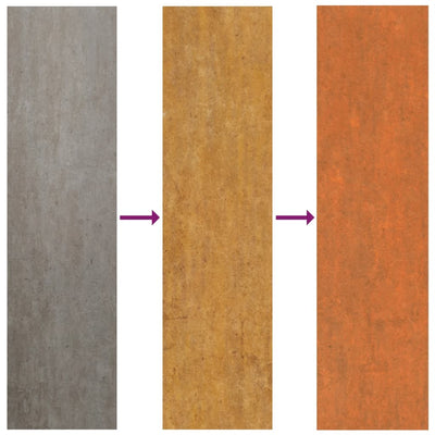 Korotettu kukkalaatikko ruoste 240x80x45 cm Corten teräs