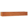 Korotettu kukkalaatikko ruoste 320x80x45 cm Corten teräs