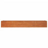 Korotettu kukkalaatikko ruoste 320x80x45 cm Corten teräs
