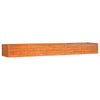 Korotettu kukkalaatikko ruoste 400x80x45 cm Corten teräs