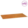Kattopaneelit 12 kpl ruoste 80x44 cm Corten teräs