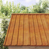 Kattopaneelit 12 kpl ruoste 80x44 cm Corten teräs