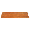 Kattopaneelit 12 kpl ruoste 100x44 cm Corten teräs