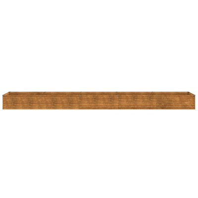 Korotettu kukkalaatikko 482x50x36 cm Corten teräs