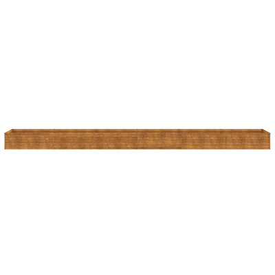 Korotettu kukkalaatikko 580x50x36 cm Corten teräs