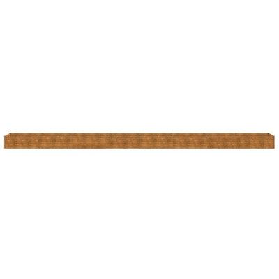 Korotettu kukkalaatikko 770x50x36 cm Corten teräs