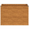 Korotettu kukkalaatikko 100x50x69 cm Corten teräs