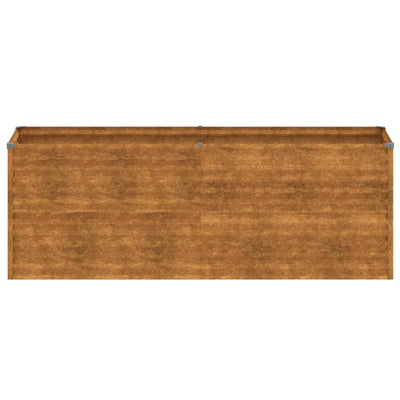 Korotettu kukkalaatikko 196x50x69 cm Corten teräs
