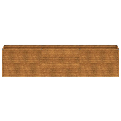 Korotettu kukkalaatikko 291x50x69 cm Corten teräs