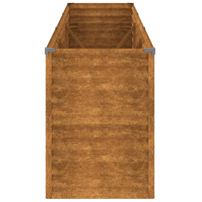 Corten teräs korotettu kukkalaatikko Ciorbea 291x50x69cm