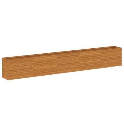 Korotettu kukkalaatikko 482x50x69 cm Corten teräs