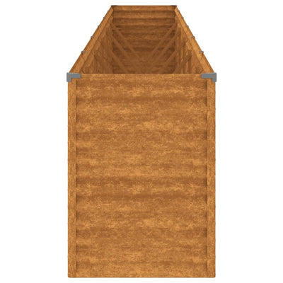 Korotettu kukkalaatikko 578x50x69 cm Corten teräs