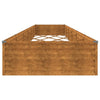 Korotettu kukkalaatikko 579x100x36 cm Corten teräs