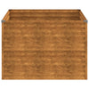 Korotettu kukkalaatikko 100x100x69 cm Corten teräs