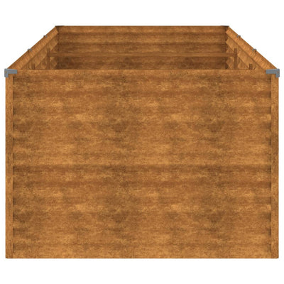 Korotettu kukkalaatikko 290x100x69 cm Corten teräs