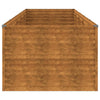 Korotettu kukkalaatikko 479x100x69 cm Corten teräs