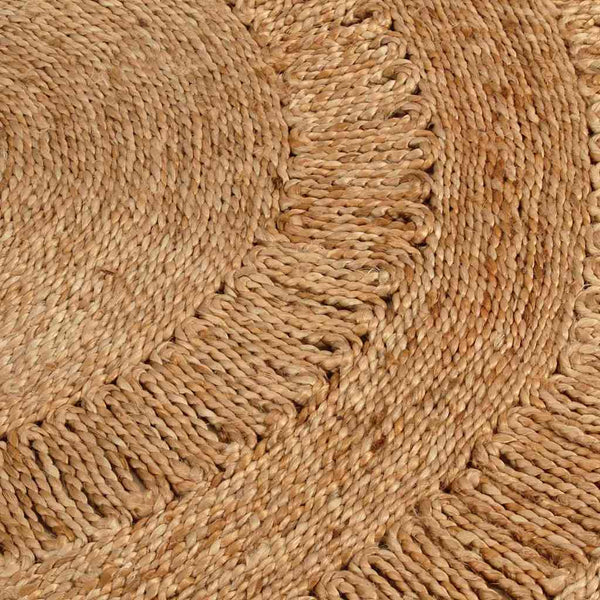 Matto käsinpunottu juutti 90 cm pyöreä