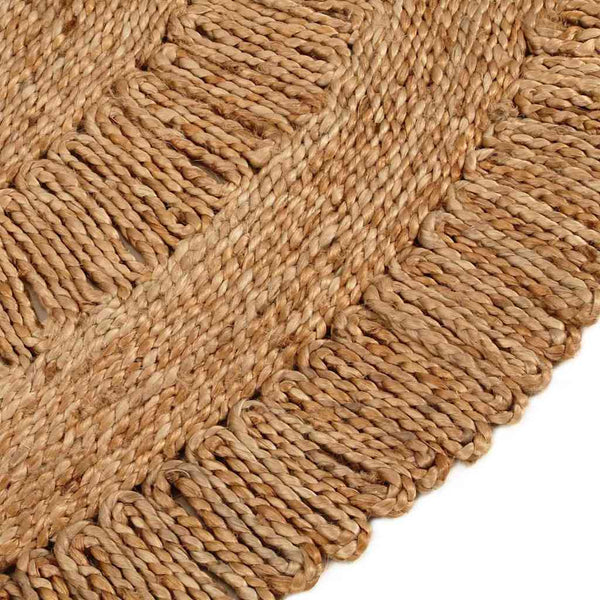 Matto käsinpunottu juutti 90 cm pyöreä
