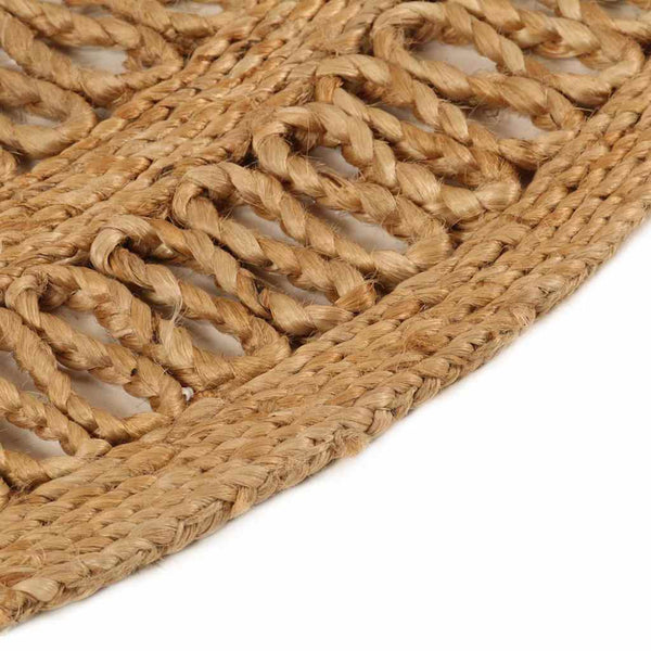 Matto käsinpunottu juutti 150 cm pyöreä