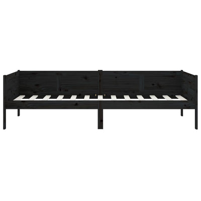 Musta sohvasänky Konradt 90x190cm (mänty)