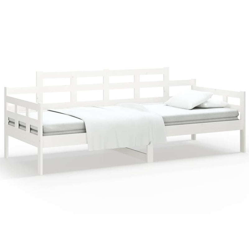 Valkoinen sohvasänky Zeinal 90x200cm (mänty)