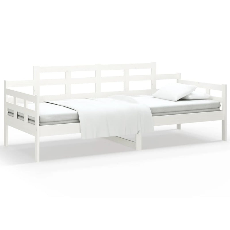 Valkoinen sohvasänky Zeinal 80x200cm (mänty)