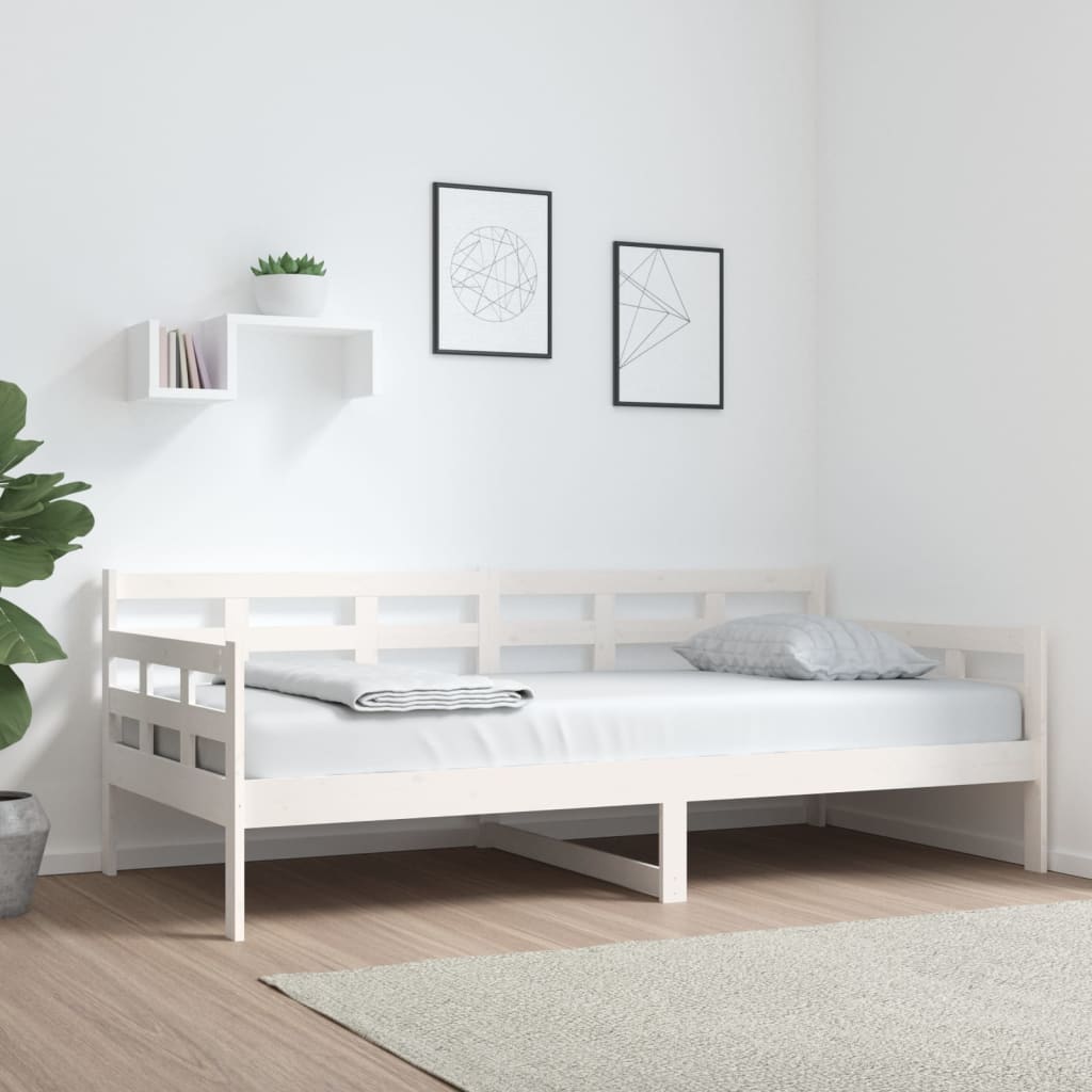 Valkoinen sohvasänky Dobita 90x190cm (mänty)