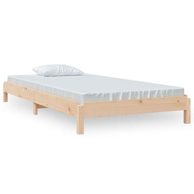 Pinottava sänky 75x190 cm täysi mänty
