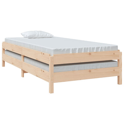 Pinottava sänky 75x190 cm täysi mänty