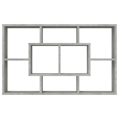 Betoninharmaa seinähylly Welemer 45,1x16x45,1cm (puinen)