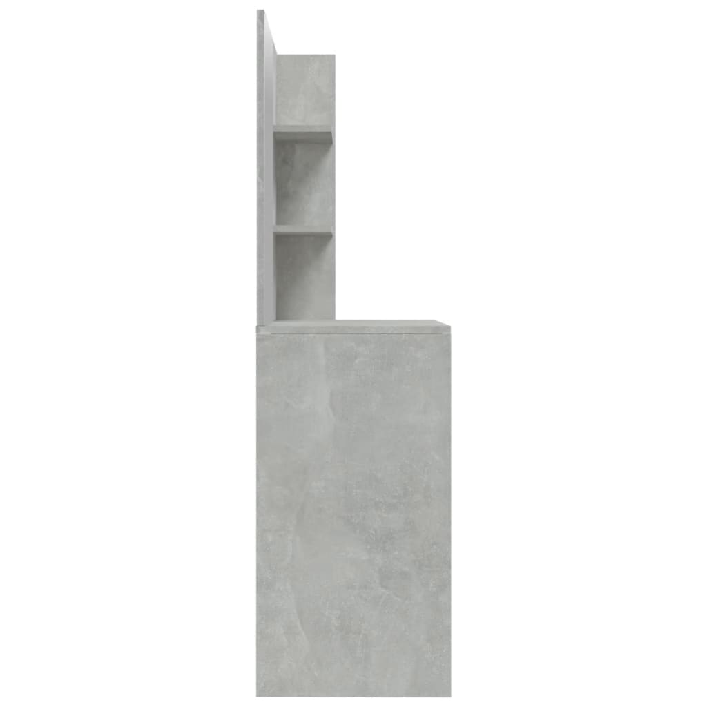 Betoninharmaa peilipöytä Nilda 74,5x40x141cm