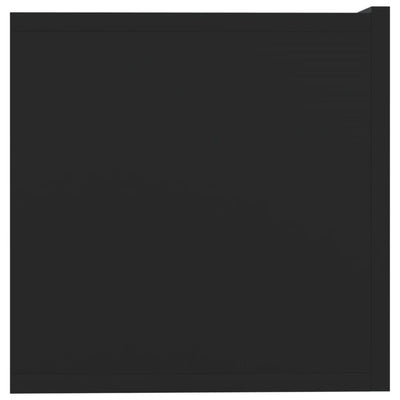 TV-tasot 2 kpl musta 80x30x30 cm tekninen puu