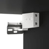 TV-tasot 2 kpl musta 80x30x30 cm tekninen puu