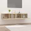 TV-seinäkaapit 2 kpl Sonoma-tammi 80x30x30 cm tekninen puu