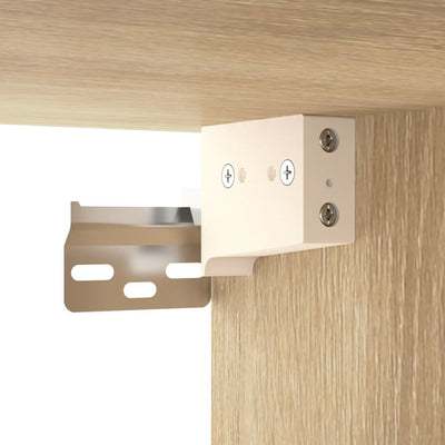 TV-seinäkaapit 2 kpl Sonoma-tammi 80x30x30 cm tekninen puu