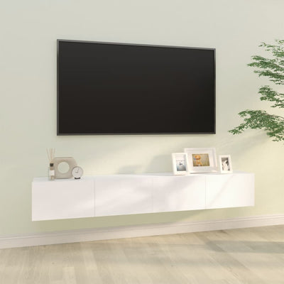 Valkoinen tv-seinäkaapit Concept 100x30x30cm (2 kpl puinen)
