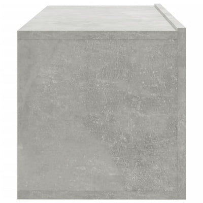 TV-seinäkaapit 2 kpl betoninharmaa 100x30x30 cm tekninen puu