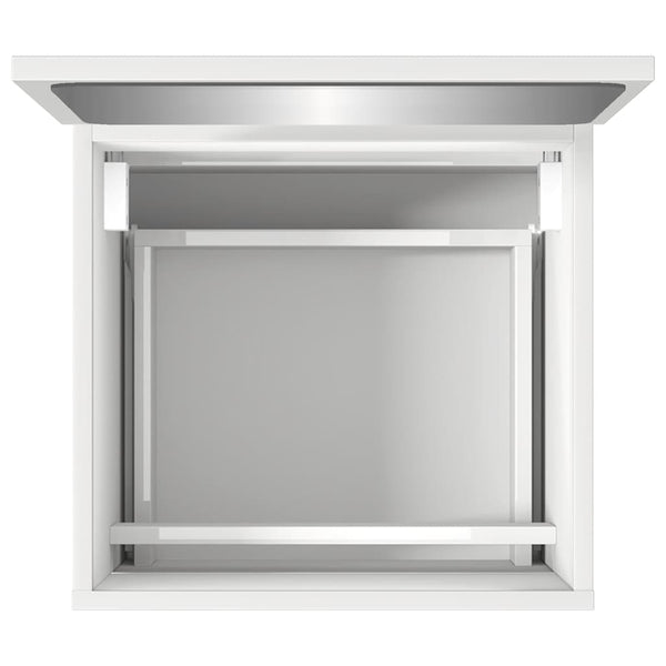 Kylpyhuoneen kaappi peilillä valkoinen tekninen puu