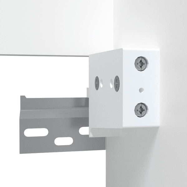 Kylpyhuoneen kaappi peilillä valkoinen tekninen puu