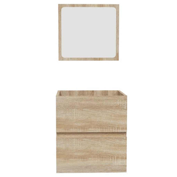 Kylpyhuoneen kaappi peilillä Sonoma-tammi tekninen puu