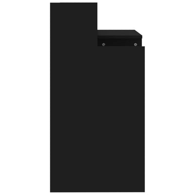 Musta työpöytä led-valoilla Algot 97x45x90cm (puinen)