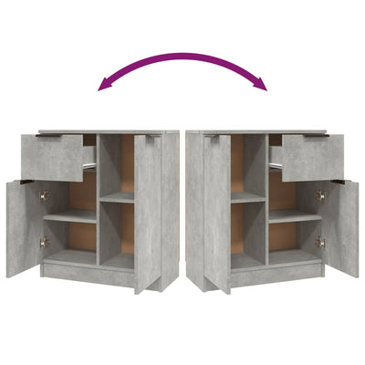 Senkki betoninharmaa 60x30x70 cm tekninen puu