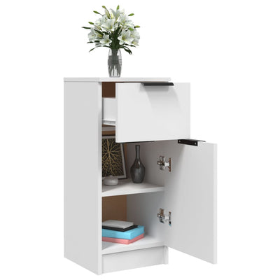 Valkoinen senkki Gombos 30x30x70cm (puinen)